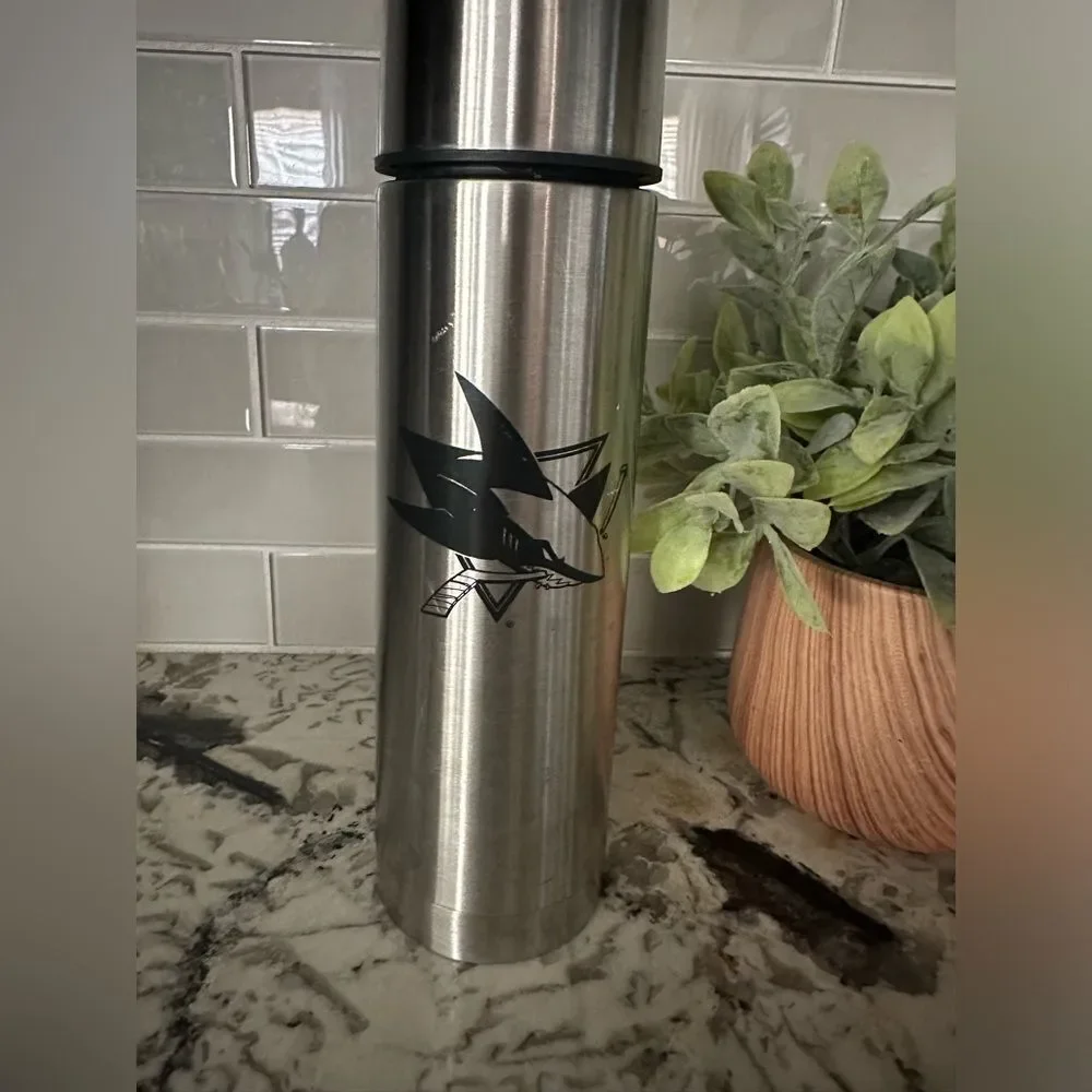 NWOT San Jose Sharks Coffee/Tea Stainless Thermo